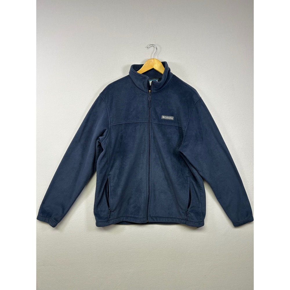 Gorpcore Columbia Mens Large Navy Blue‎ Steens Mountain Full Zip Fleece Jacket